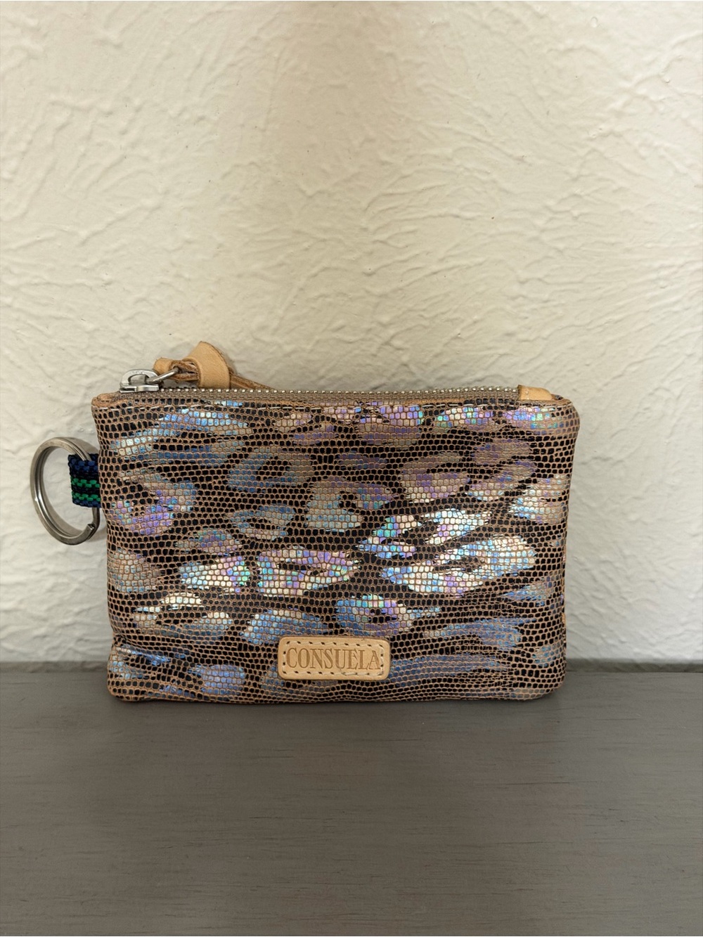 Consuela Iris Metallic Leopard-Print Crossbody Bag/Wristlet set (DISCONTINUED) - Picture 3 of 14